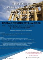 Roma, Università e Ordine a confronto per discutere del futuro della professione del farmacista